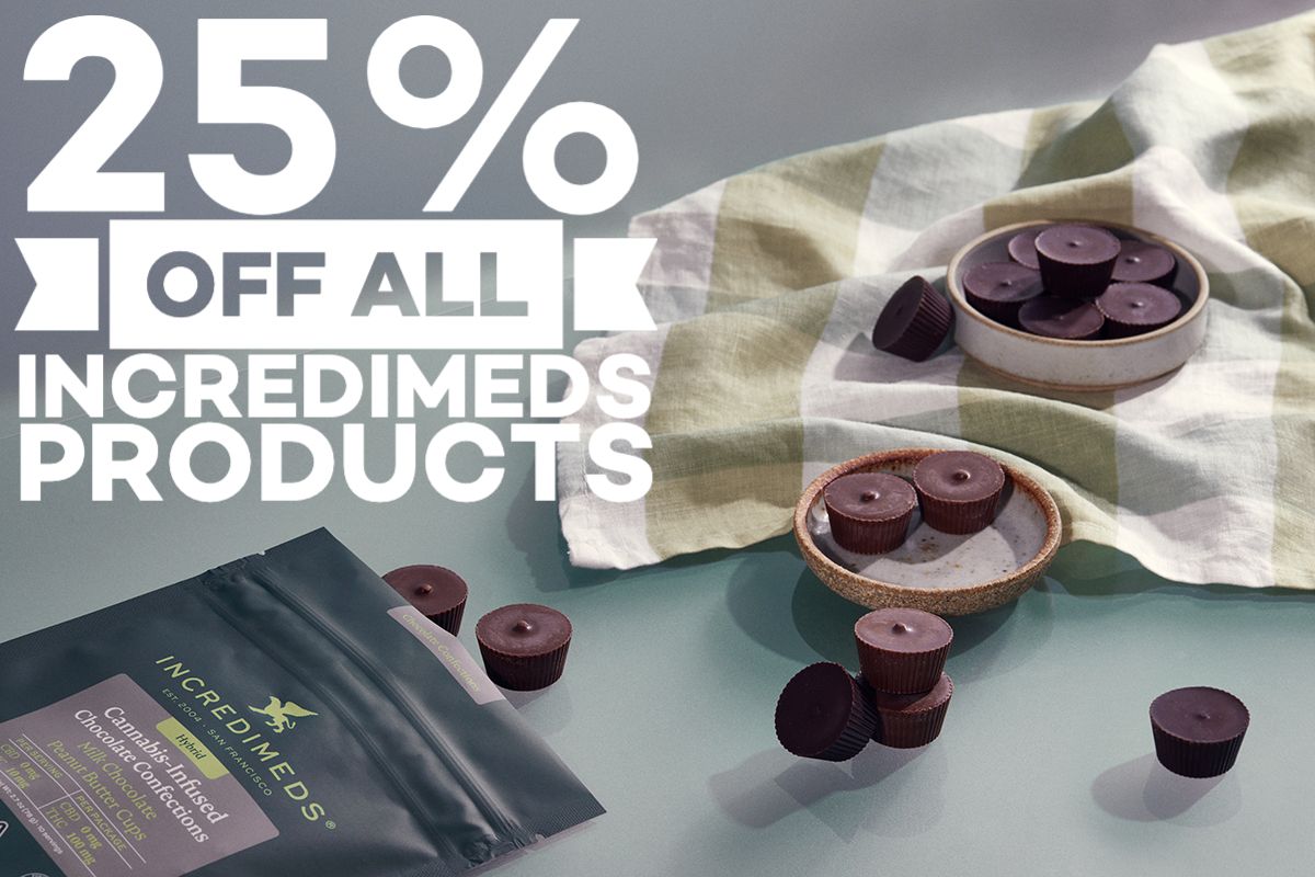 March 17 (St. Patrick's Day): 25% off all IncrediMeds products.