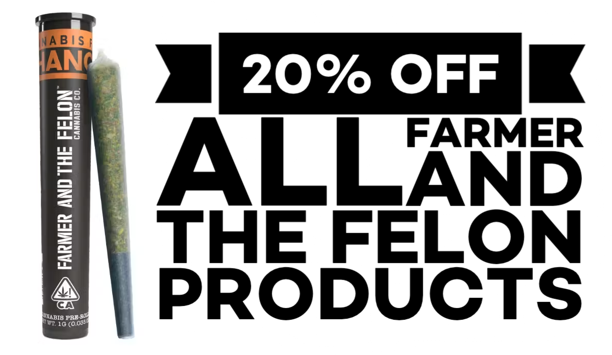 January 18-20: 20% off all Farmer and the Felon products.