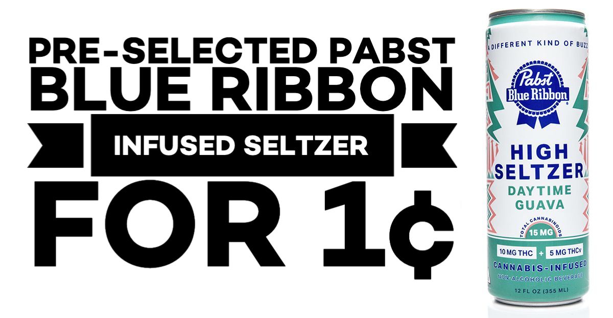 Purchase any Pabst Blue Ribbon Infused Seltzer and get a pre-selected PBR Infused Seltzer for 1¢.