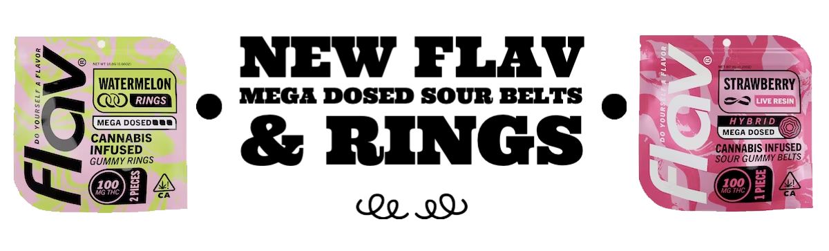 New Flav Mega Dosed Sour Belts and Rings