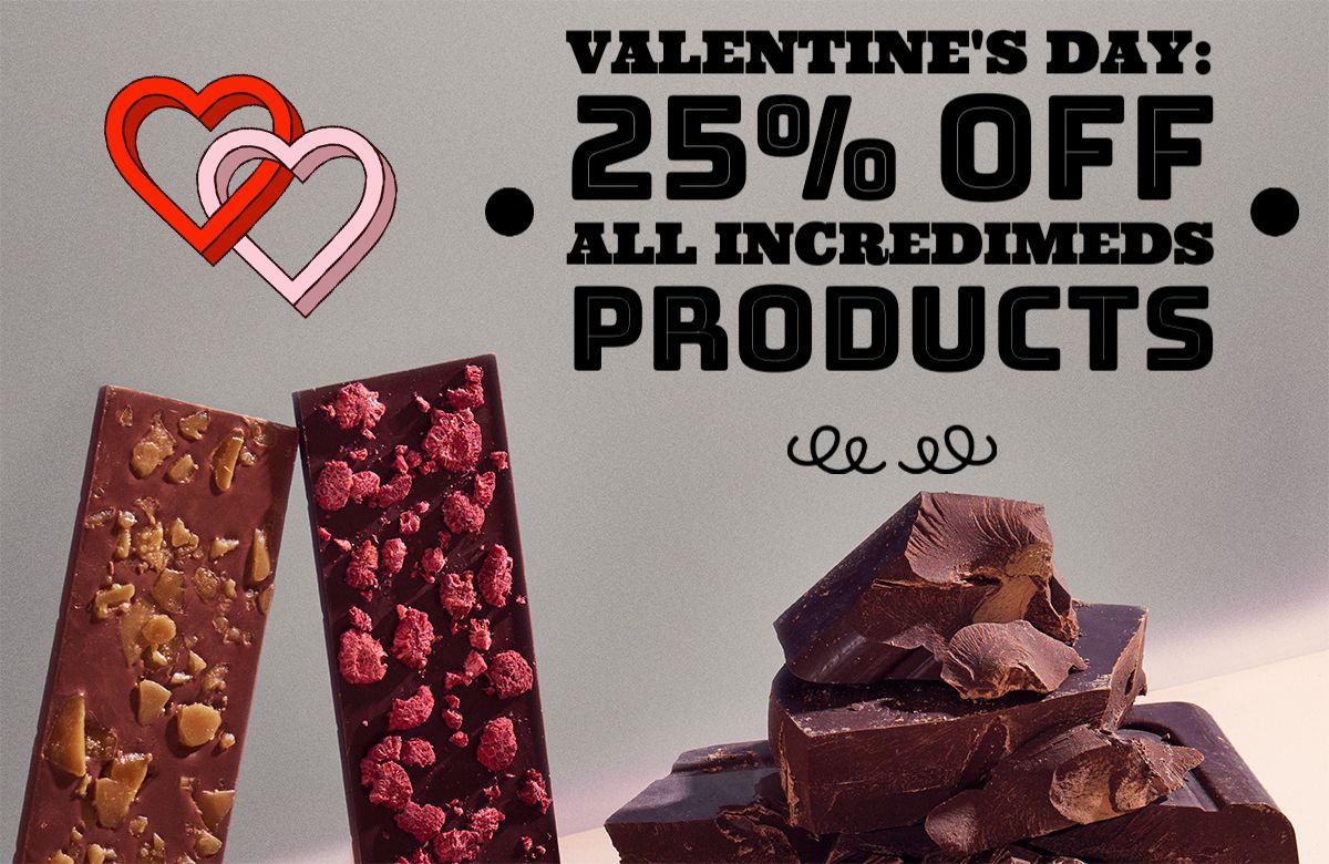 Valentine's Day: 25% off all IncrediMeds products