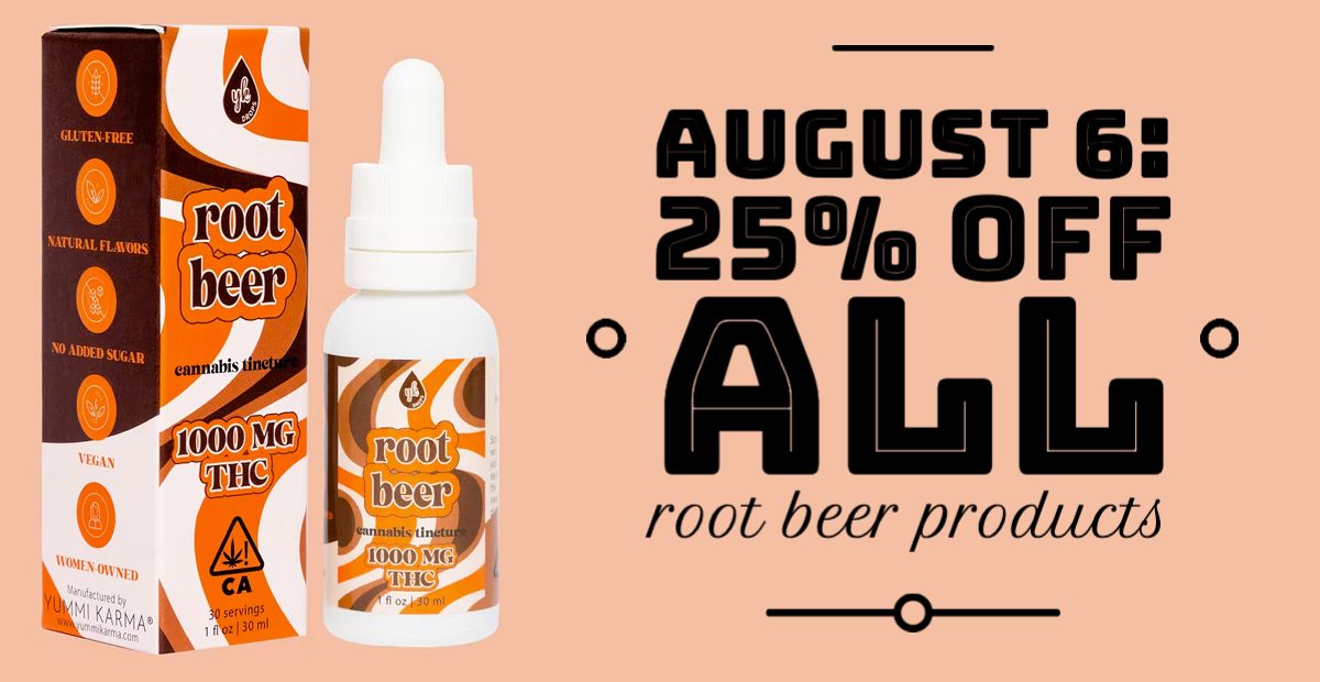 August 6: 25% Off All Root Beer Products