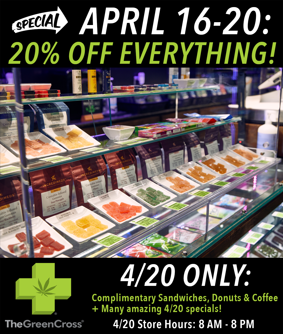 April 16-20: 20% Off EVERYTHING