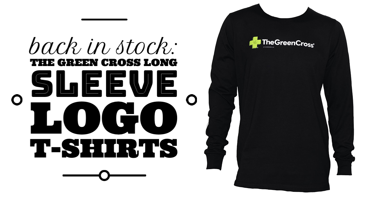 Back in stock: The Green Cross Long Sleeve Logo T-Shirts