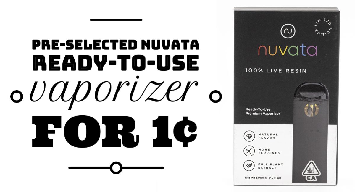 Pre-selected Nuvata Ready-To-Use Vaporizer for 1¢.