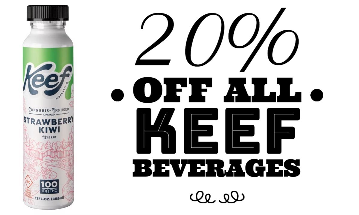 20% off all Keef Beverages
