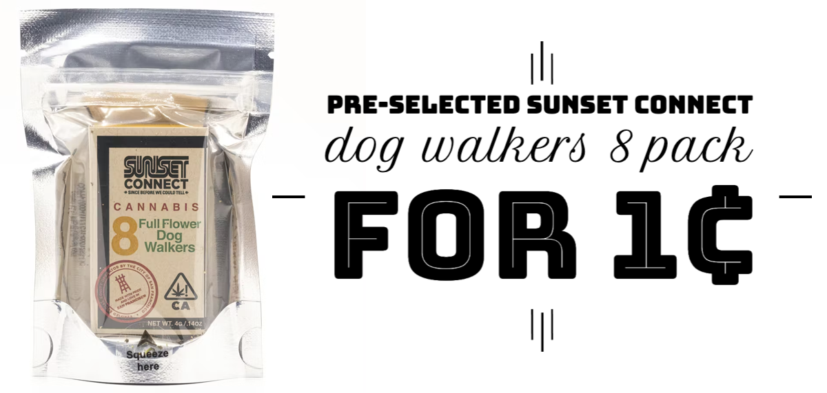 Pre-selected Sunset Connect Dog Walkers 8 Pack for 1¢