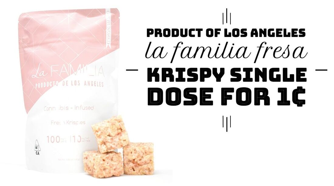 Product of Los Angeles La Familia Fresa Krispy Single Dose for 1¢