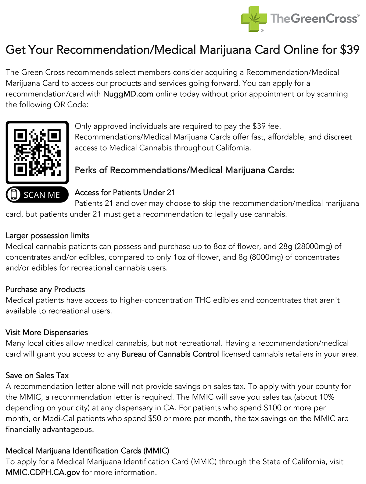 Get Your Recommendation/Medical Marijuana Card Online for $39