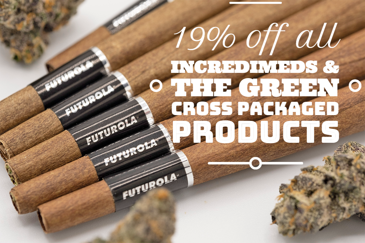 19% off all IncrediMeds & TGC Packaged Products