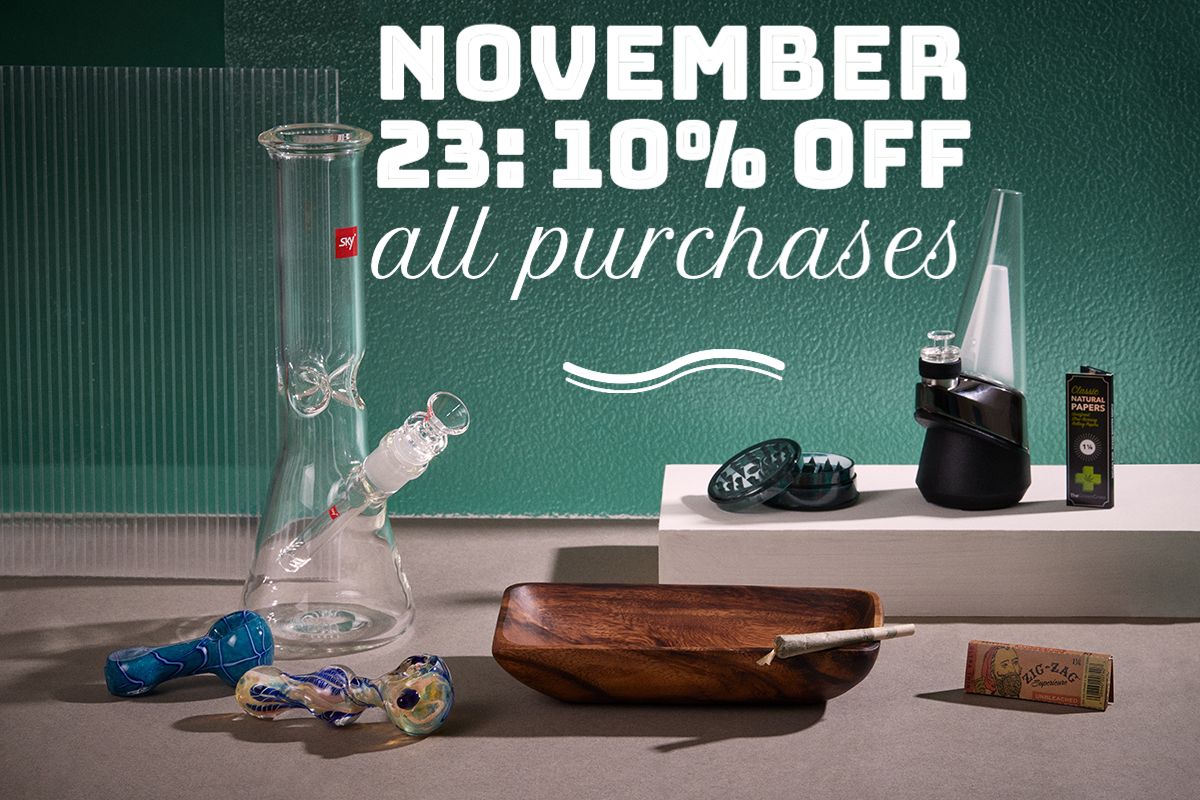 November 23: 10% off all purchases