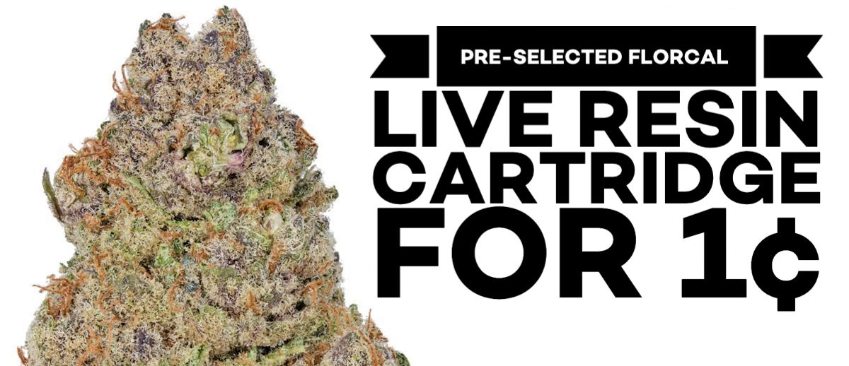 Pre-selected FlorCal Live Resin Cartridge for 1¢