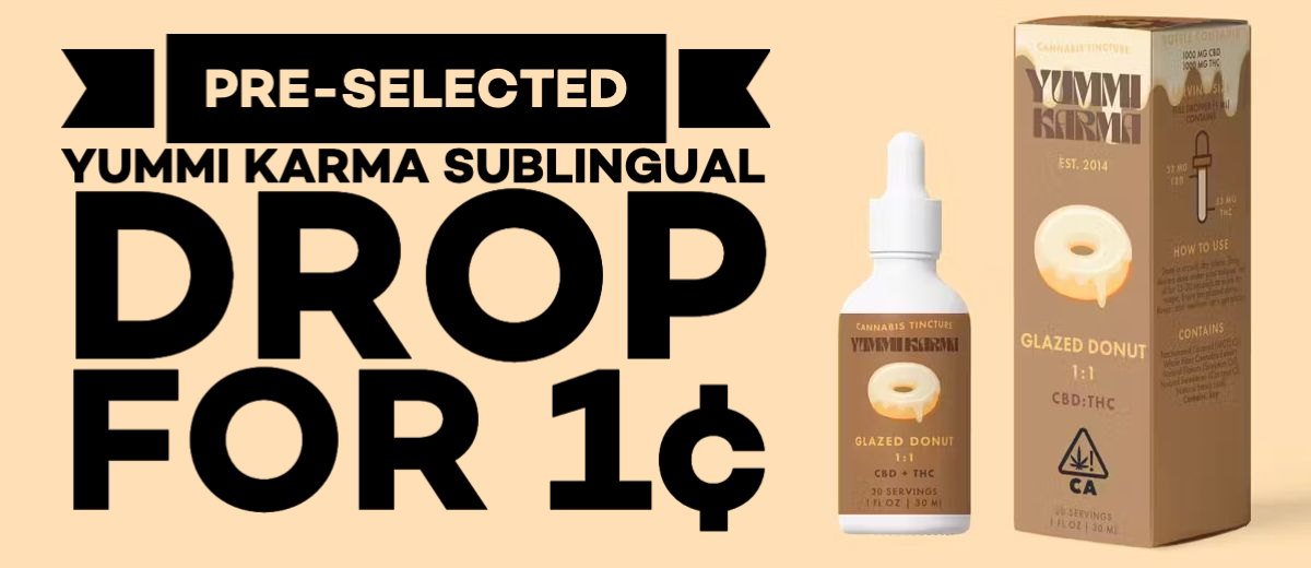 pre-selected Yummi Karma Sublingual Drop for 1¢