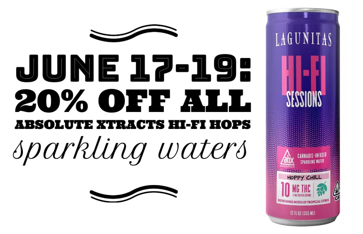 June 17-19: 20% Off All Absolute Xtracts Hi-Fi Hops Sparkling Waters
