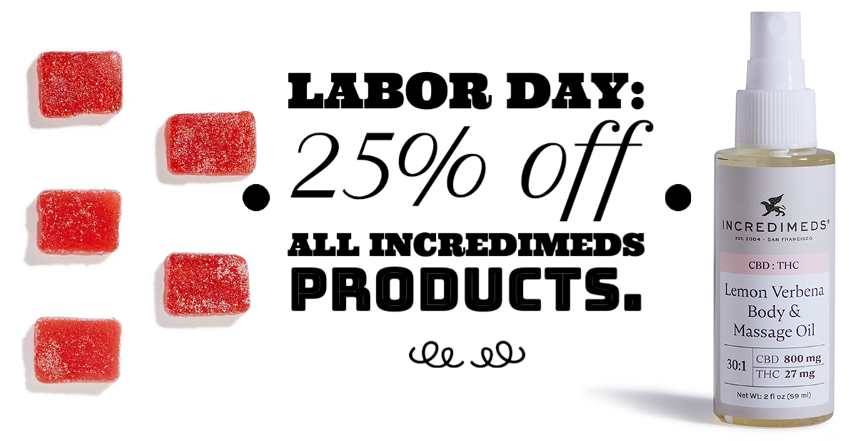 Labor Day: 25% off all IncrediMeds products