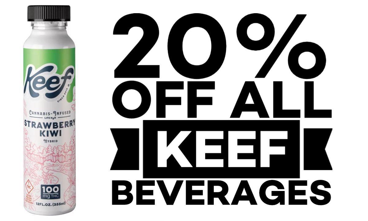 20% off all Keef Beverages.