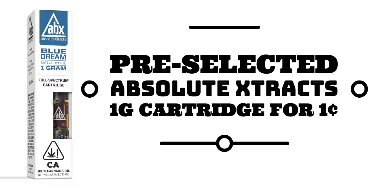 Pre-selected Absolute Xtracts 1g Cartridge for 1¢