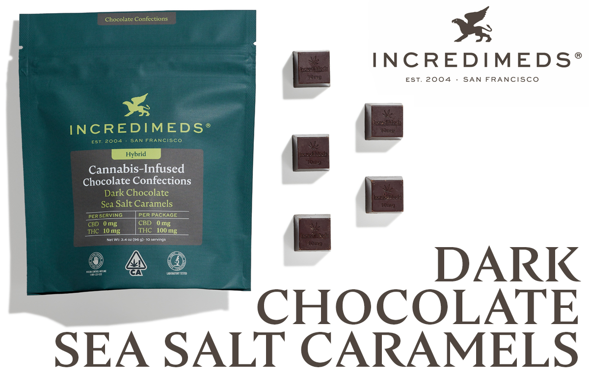 IncrediMeds Dark Chocolate Sea Salt Caramels