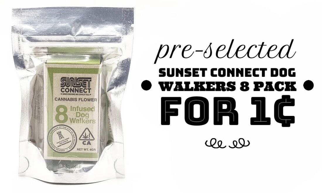 Pre-Selected Sunset Connect Dog Walkers 8 Pack for 1¢