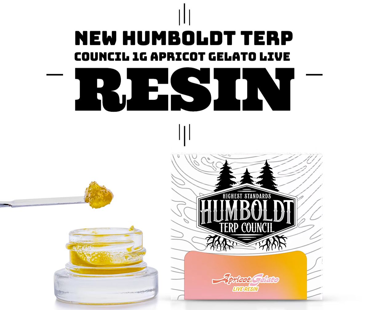 New Humboldt Terp Council 1g Apricot Gelato Live Resin