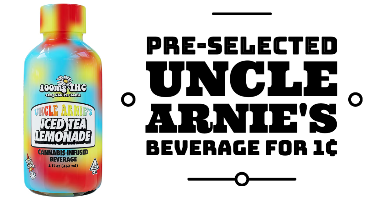 Pre-selected Uncle Arnie's Beverage for 1¢