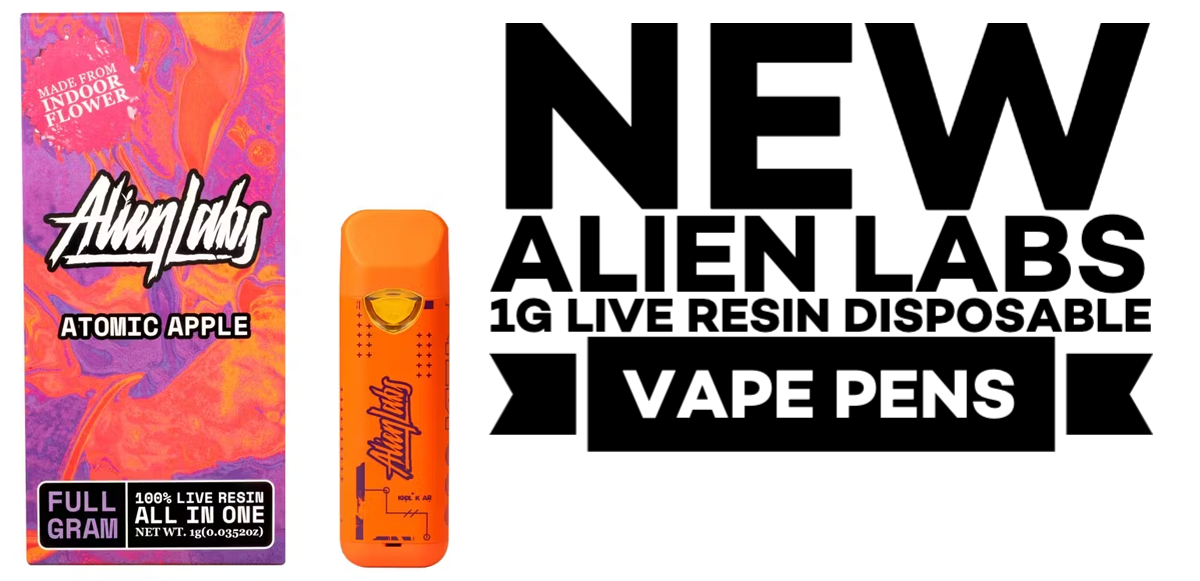 New Alien Labs 1g Live Resin Disposable Vape Pens