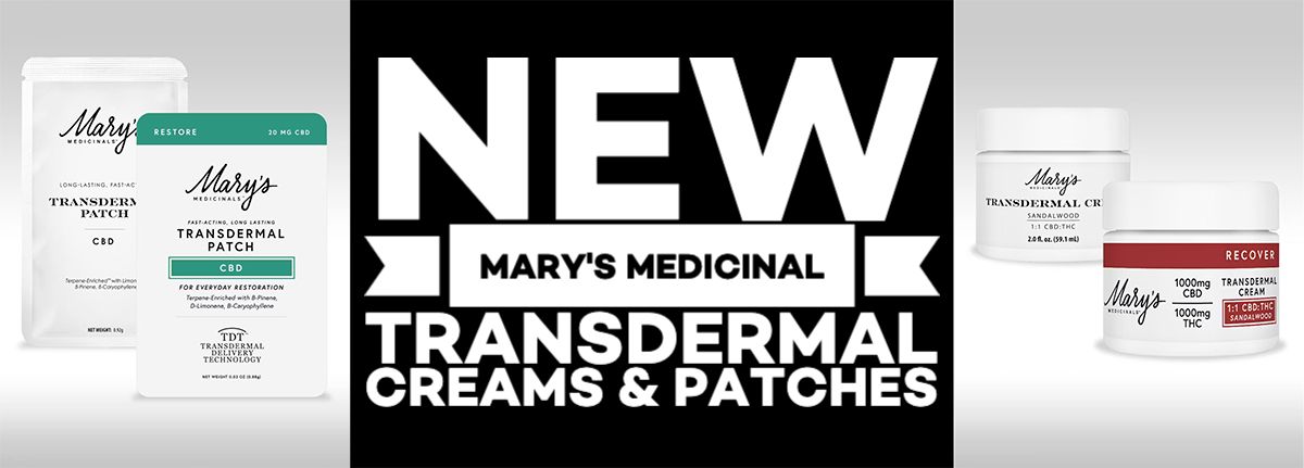 New Mary's Medicinal Transdermal Creams and PatchesPicture