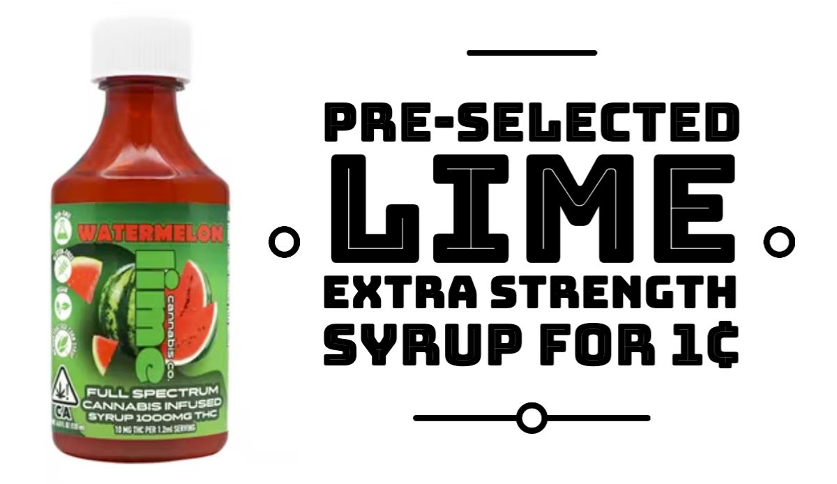 Pre-selected Lime Extra Strength Syrup for 1¢
