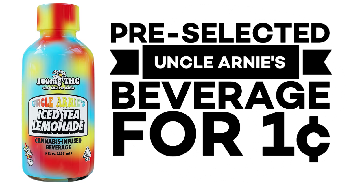 Pre-selected Uncle Arnie's Beverage for 1¢.