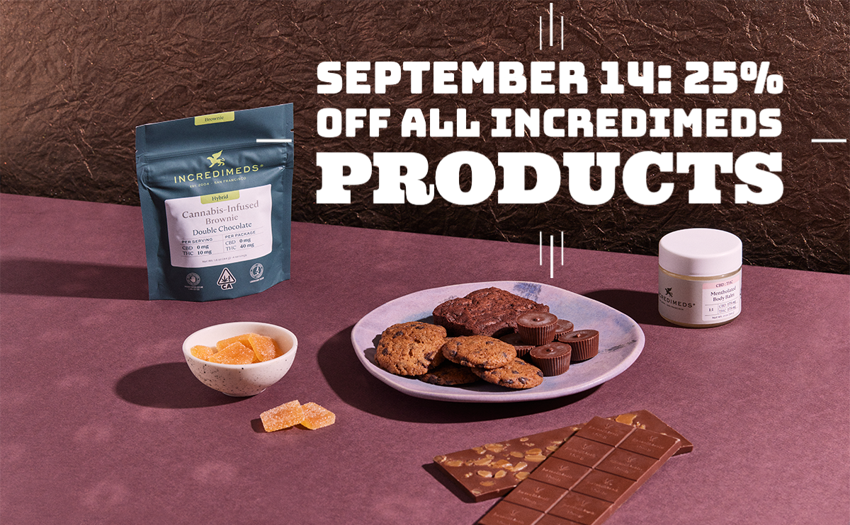 September 14: 25% Off all IncrediMeds products