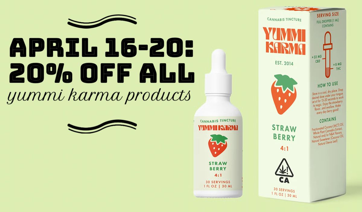 April 16-20: 20% off all Yummi Karma products.